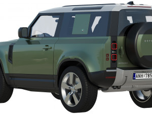 land rover defender 90 2020 Modelo 3D