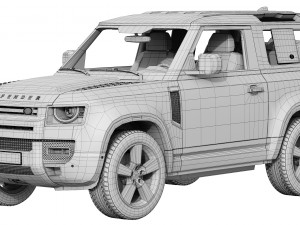 land rover defender 90 2020 Modelo 3D