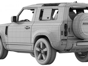 land rover defender 90 2020 Modelo 3D