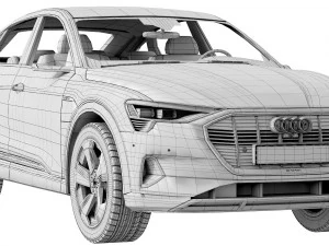 audi e-tron sportback Modello 3D