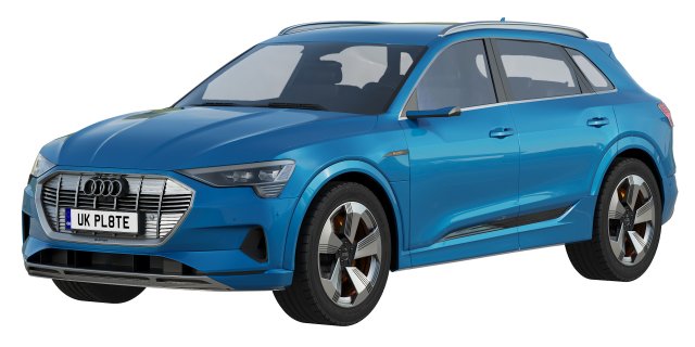 audi e-tron 2020 3D 模型 .c4d .max .obj .3ds .fbx .stl .blend 
