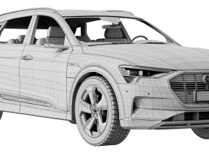 audi e-tron 2020 3D Model