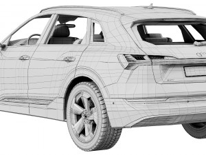 audi e-tron 2020 3D 模型