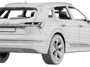audi e-tron 2020 3D Model