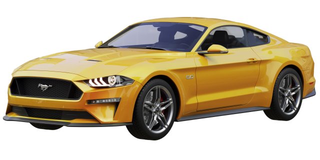 ford-mustang gt 2020 3D Model .c4d .max .obj .3ds .fbx .stl .blend 