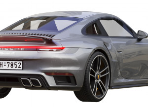 porsche 911 turbo s 2021 Modelo 3D