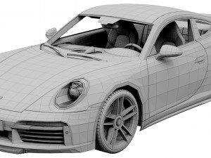 porsche 911 turbo s 2021 Modelo 3D