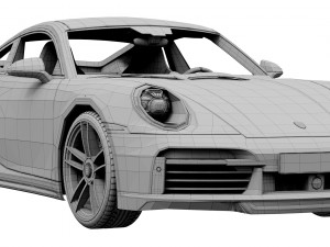 porsche 911 turbo s 2021 Modelo 3D