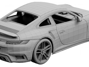 porsche 911 turbo s 2021 Modelo 3D