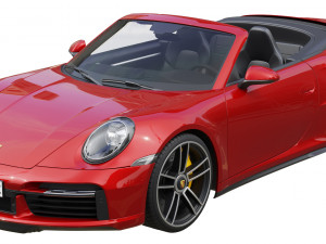 porsche 911 turbo s cabriolet 2021 Modello 3D