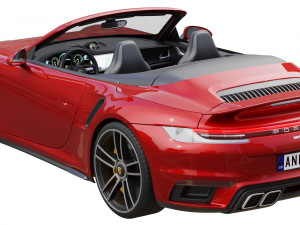porsche 911 turbo s cabriolet 2021 3D Модель