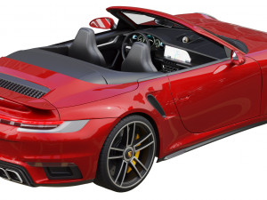 porsche 911 turbo s cabriolet 2021 3D Модель