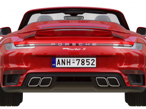 porsche 911 turbo s cabriolet 2021 3D Модель
