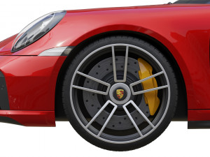 porsche 911 turbo s cabriolet 2021 3D Модель