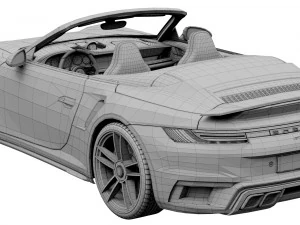 porsche 911 turbo s cabriolet 2021 3D Model