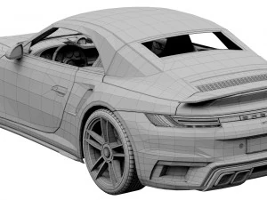 porsche 911 turbo s cabriolet 2021 3D Model