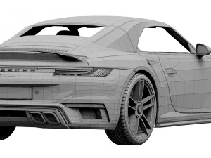 porsche 911 turbo s cabriolet 2021 3D Model
