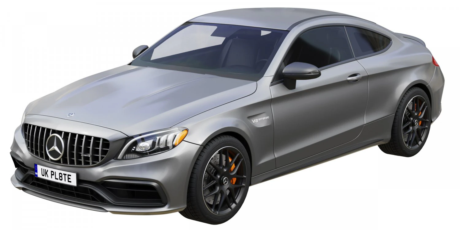 mercedes-benz c63 coupe 2020 3D Model .c4d .max .obj .3ds .fbx .stl .blend 