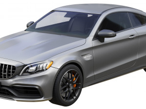 mercedes-benz c63 coupe 2020 3D Model