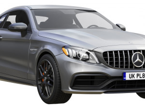 mercedes-benz c63 coupe 2020 3D Модель
