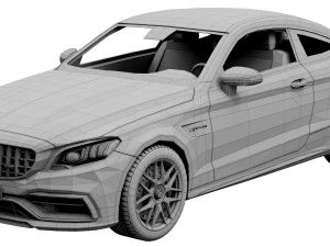 mercedes-benz c63 coupe 2020 3D Model