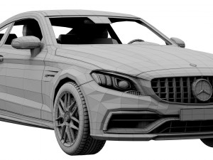 mercedes-benz c63 coupe 2020 3D Модель