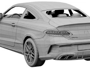 mercedes-benz c63 coupe 2020 3D Model