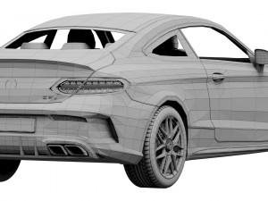mercedes-benz c63 coupe 2020 3D Модель
