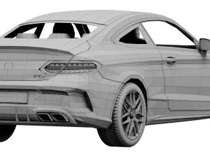 mercedes-benz c63 coupe 2020 3D Model