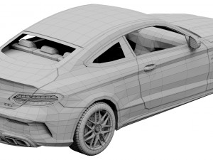 mercedes-benz c63 coupe 2020 3D Модель