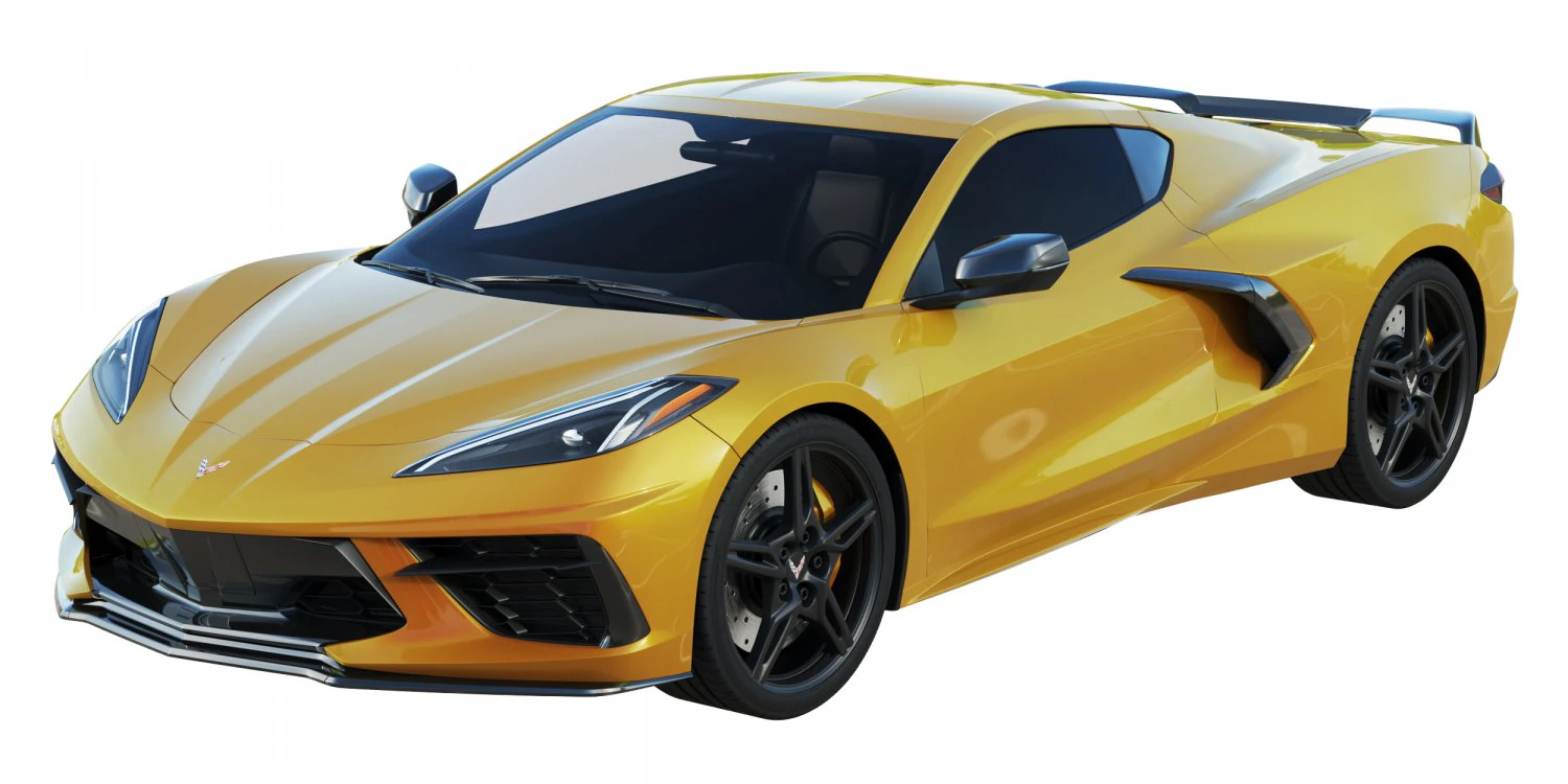 chevrolet corvette c8 2020 stingray 3D Model .c4d .max .obj .3ds .fbx .stl .blend 