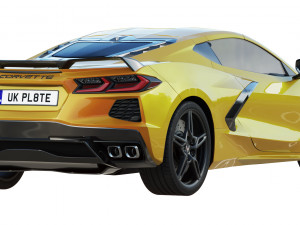 chevrolet corvette c8 2020 stingray 3D Model