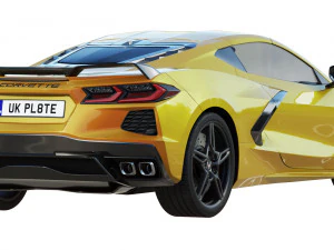 chevrolet corvette c8 2020 stingray 3D Model