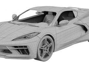 chevrolet corvette c8 2020 stingray 3D Model