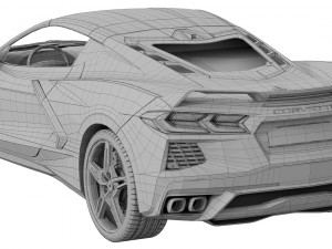 chevrolet corvette c8 2020 stingray 3D Model