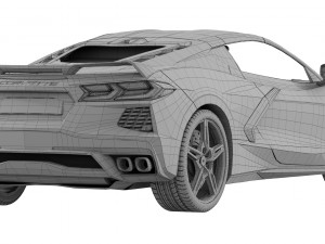 chevrolet corvette c8 2020 stingray 3D Model