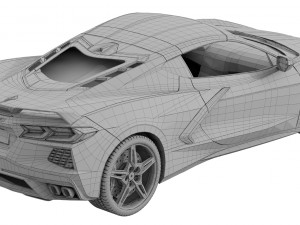 chevrolet corvette c8 2020 stingray 3D Model