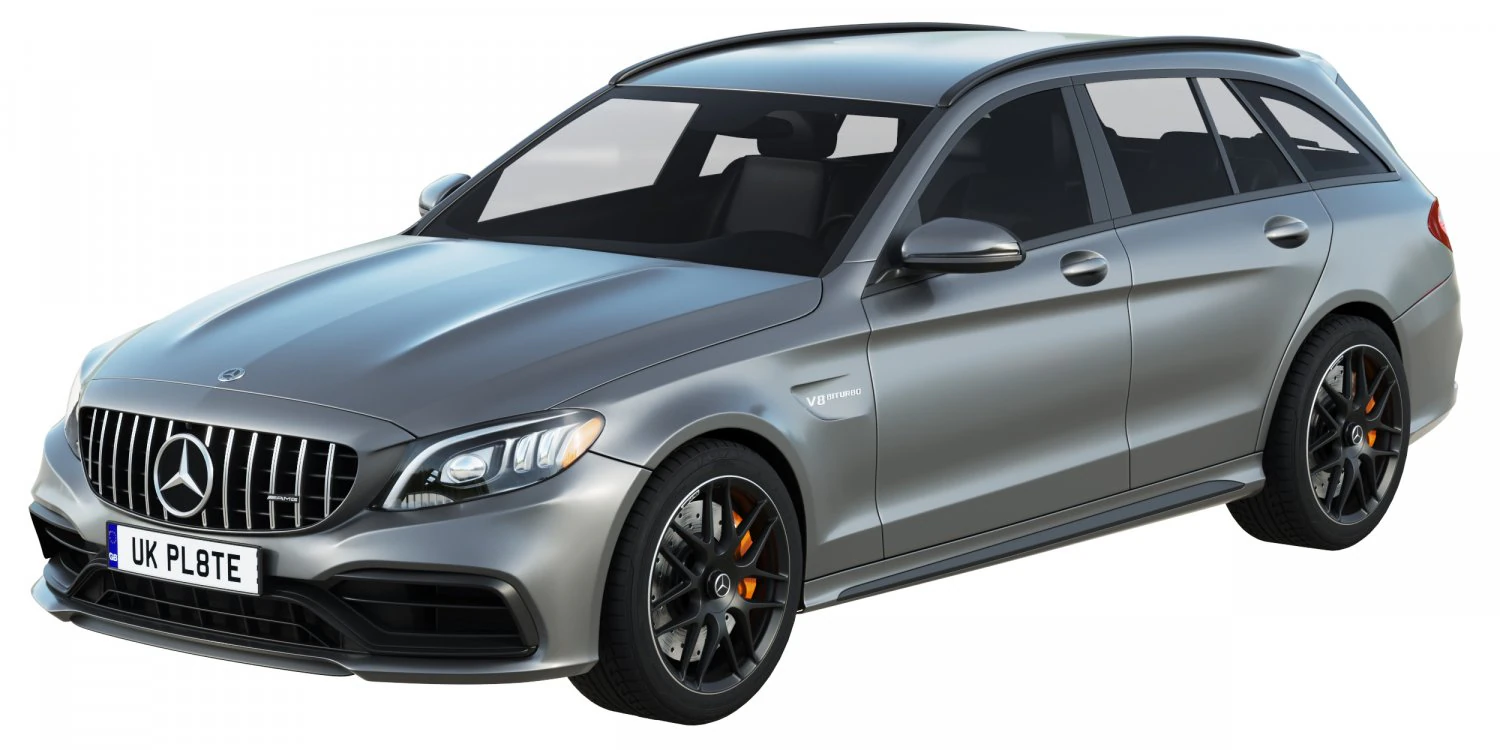 mercedes benz c63 amg station wagon Modello 3D .c4d .max .obj .3ds .fbx .stl .blend 