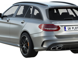 mercedes benz c63 amg estate 3D 模型