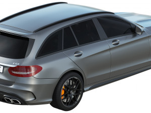 mercedes benz c63 amg estate 3D 模型