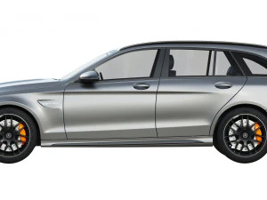 mercedes benz c63 amg station wagon Modello 3D