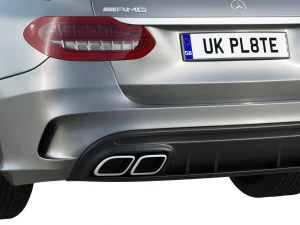 mercedes benz c63 amg station wagon Modello 3D