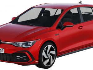 volkswagen golf gti 5 porte 2020 Modello 3D
