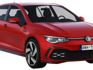 volkswagen golf gti 5-door 2020 3D Model