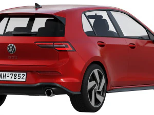 volkswagen golf gti 5-door 2020 3D Model