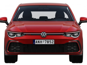 volkswagen golf gti 5-door 2020 3D Model