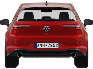 volkswagen golf gti 5-door 2020 3D Model