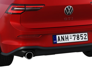 volkswagen golf gti 5-door 2020 3D Model
