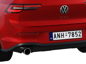 volkswagen golf gti 5-door 2020 3D Model