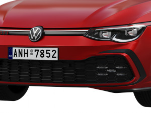 volkswagen golf gti 5-door 2020 3D Model